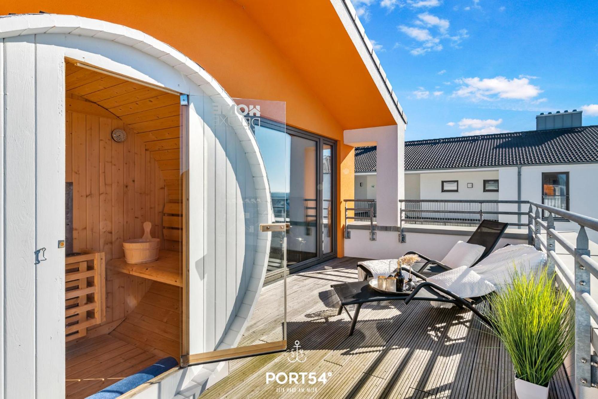 Penthouse Sonnendeck 22 Apartment Olpenitz Luaran gambar